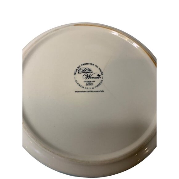 The Pioneer Woman Rose Shadow Stoneware Large Storage Bowl 7" 2018DMT - Picture 7 of 9